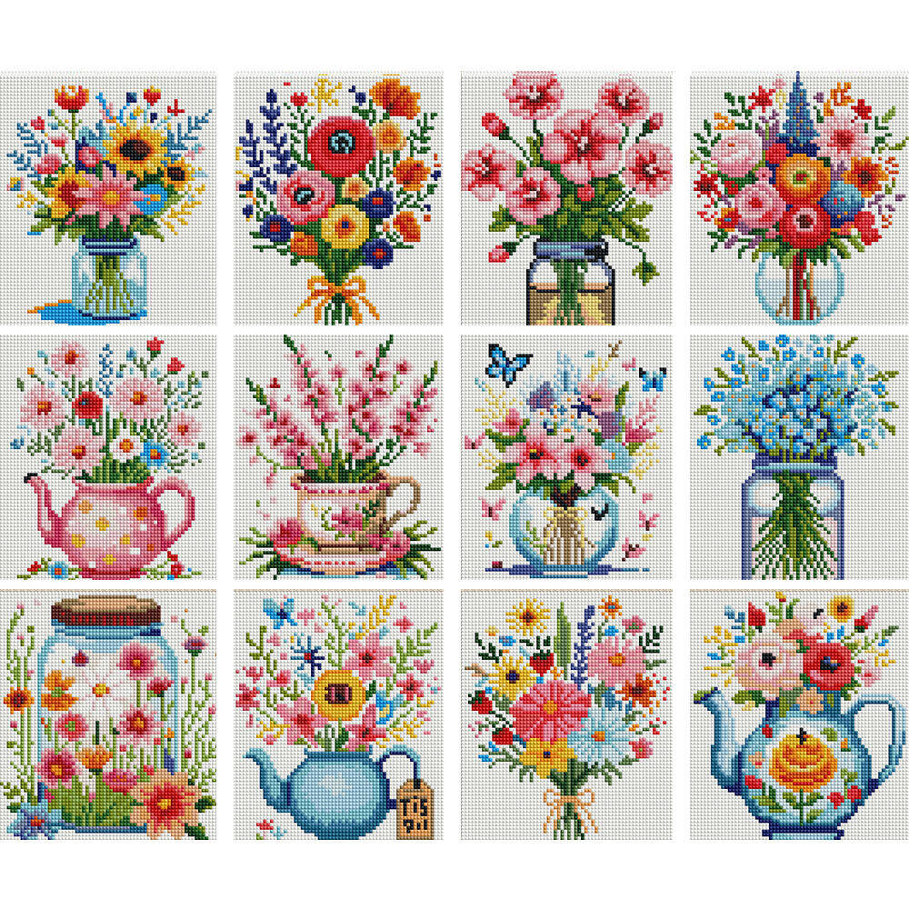 EverShine 12Pcs DIY MINI Diamo - Florist Supply Vases ulasan dan harga