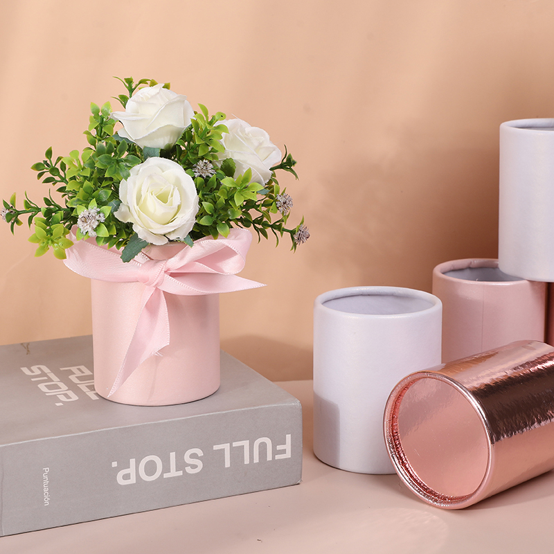 4pcs Mini Round Flower Box Gif - Florist Flower Supply ulasan dan harga