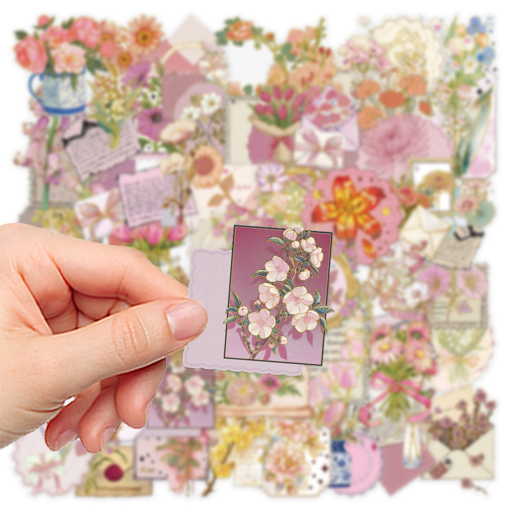 50/100 Pcs Hot Foil Stamping F - Florist Supply Vases ulasan dan harga