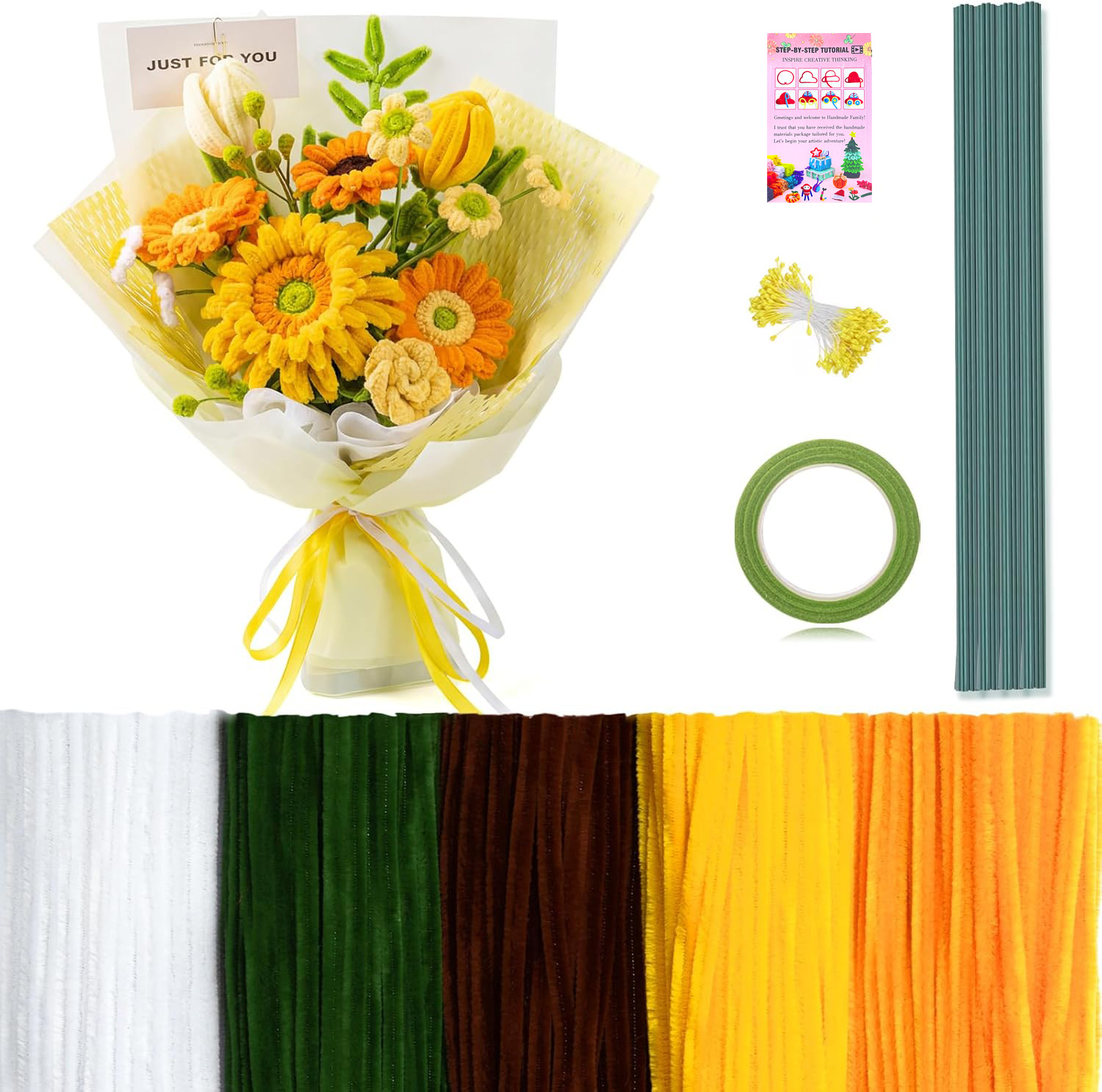 472 Pipe Cleaners Flowers Set, - Florist Supply Bulk ulasan dan harga