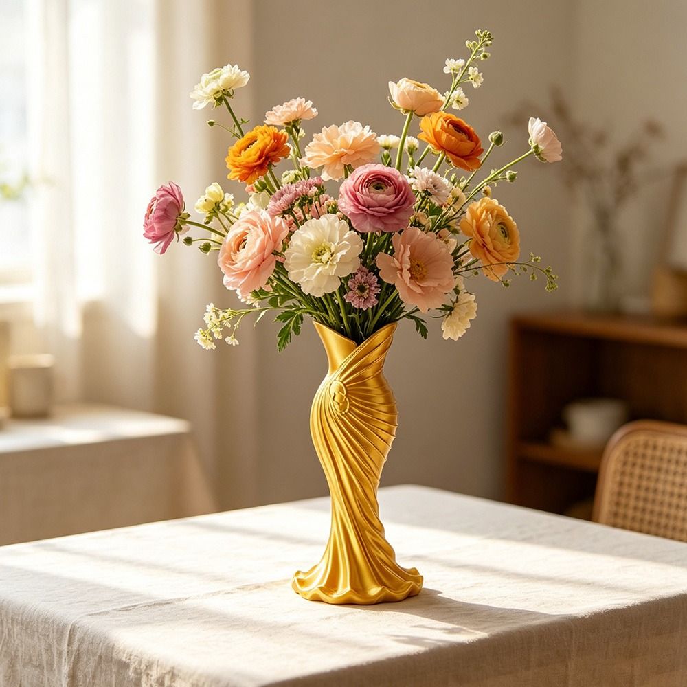 Gown-Shaped 3D Printed Flower  - Florist Supply Vases ulasan dan harga