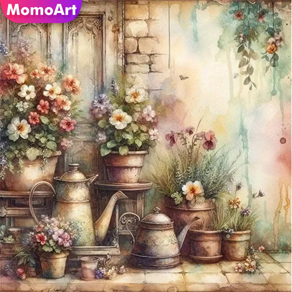 Momoart Flower Diamond Paintin - Florist Supply Vases ulasan dan harga