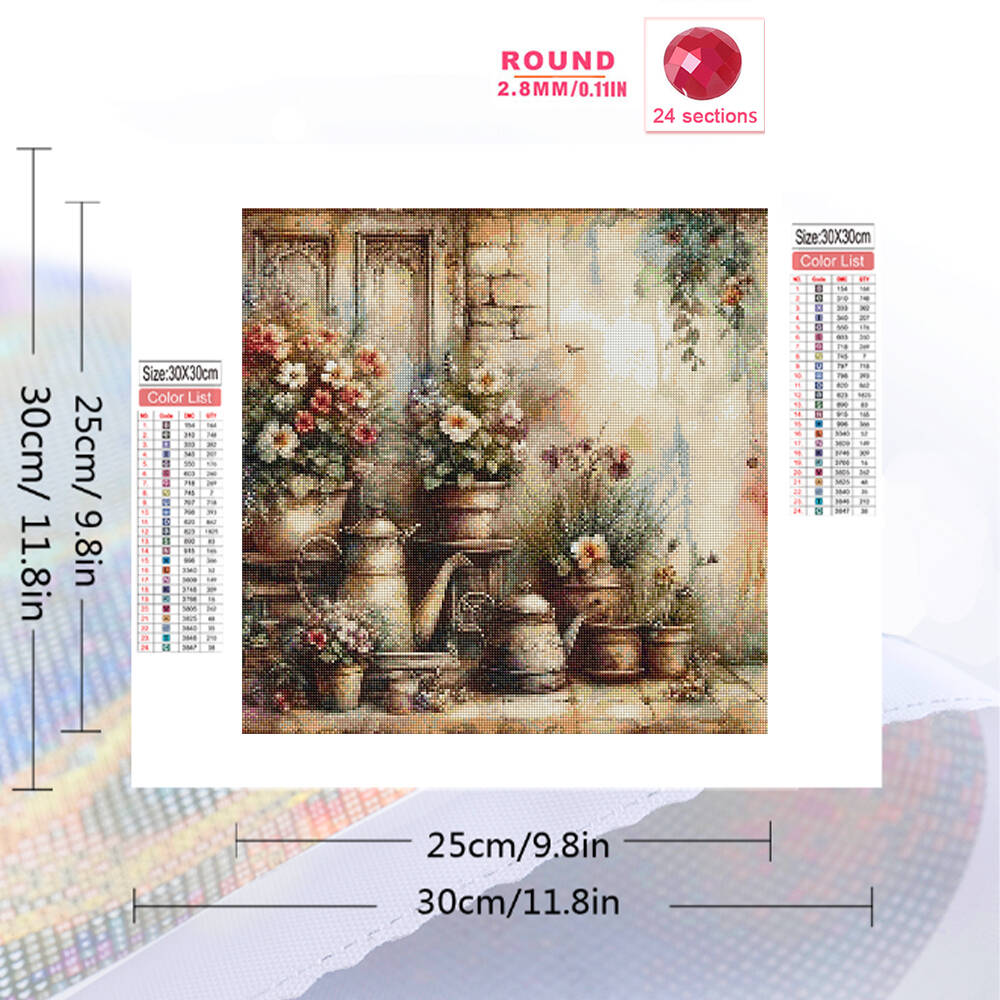 Momoart Flower Diamond Paintin - Florist Supply Vases ulasan dan harga