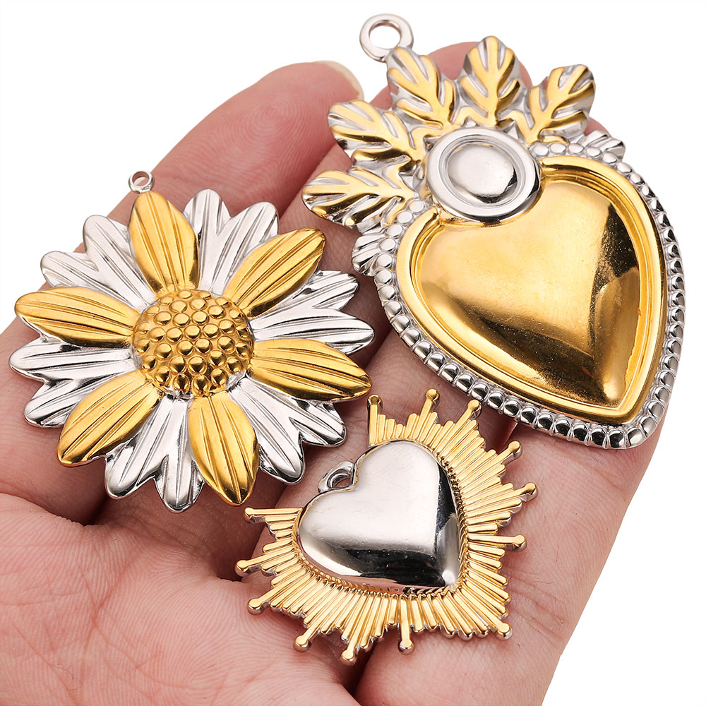 2PCS Stainless Steel Charm Two - Supply Florist ulasan dan harga