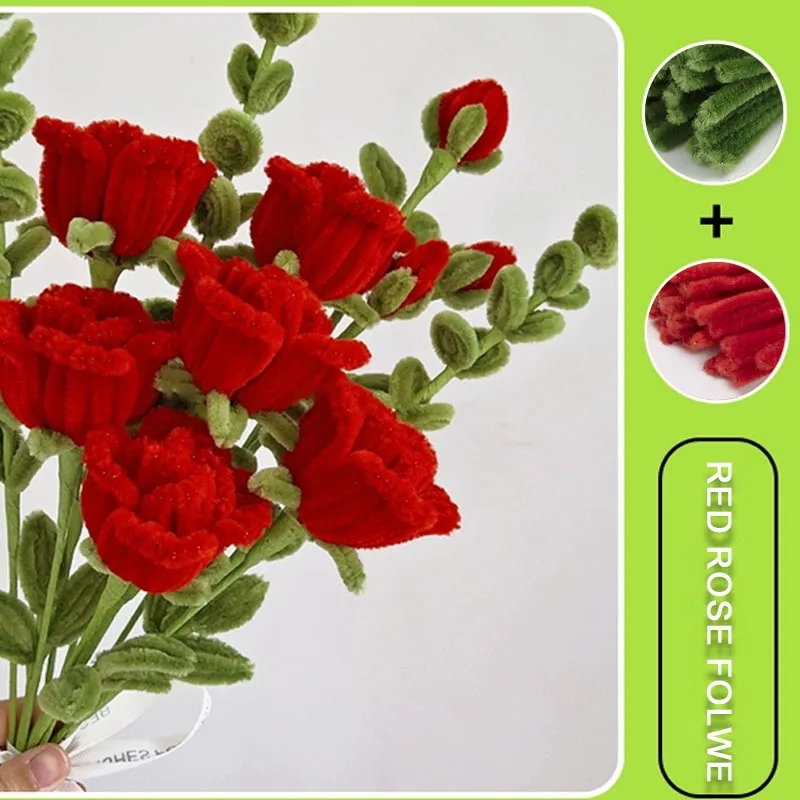 Red Chenille Stems Pink Pipe C - Florist Supply Bulk ulasan dan harga