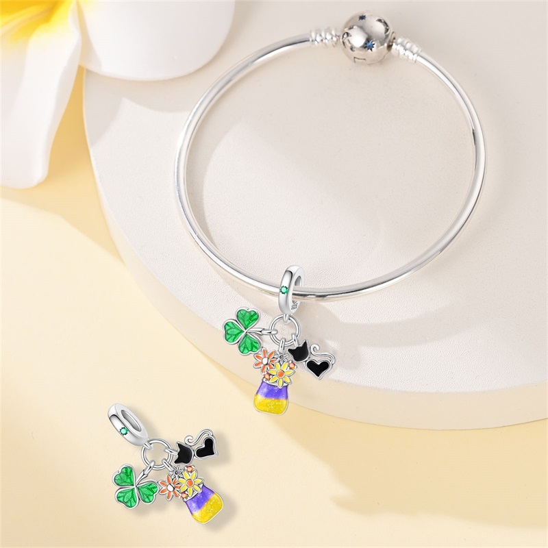925 Sterling Silver Oil Painti - Florist Supply Vases ulasan dan harga
