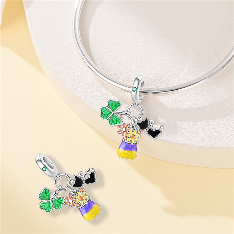 925 Sterling Silver Oil Painti - Florist Supply Vases ulasan dan harga